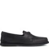 Sperry Men's Authentic Original Leather Boat Shoe In Black