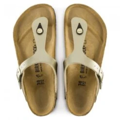 Birkenstock Women's Gizeh Birko-Flor In Gold -Shoe Style Shop 1016108 top 1100x