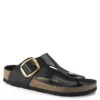 Birkenstock Women's Big Buckle Gizeh Natural Leather Patent In Black -Shoe Style Shop 1021467 2 1100x