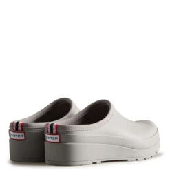 Hunter Women's Play Clogs In Zinc Grey -Shoe Style Shop 1054 4 1100x