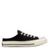 Converse Chuck 70 Mule Recycled Canvas In Black/Black/Egret -Shoe Style Shop 172591c 1 1100x