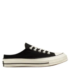 Converse Chuck 70 Mule Recycled Canvas In Black/Black/Egret