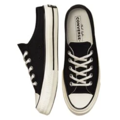 Converse Chuck 70 Mule Recycled Canvas In Black/Black/Egret -Shoe Style Shop 172591c 3 1100x