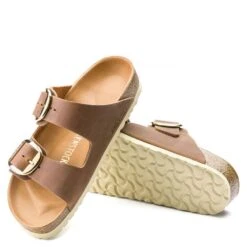 Birkenstock Women's Arizona Big Buckle Oiled Leather In Cognac (Narrow Width) -Shoe Style Shop 1 0 1011073 4 1100x