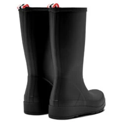 Hunter Women's Original Play Tall Rain Boot In Black -Shoe Style Shop 1 0 1023 hunter womens play tall wft2007rma blk 3 1 1100x