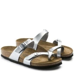 Birkenstock Mayari Birko-Flor In Silver -Shoe Style Shop 1 0 1045 birkenstock mayari birko flor 71083 silver 3 1100x