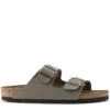 Birkenstock Arizona Birkibuc In Stone (Narrow Width) -Shoe Style Shop 1 5 151213 side 1100x