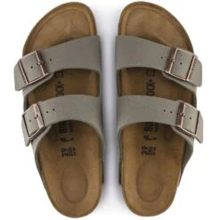 Birkenstock Arizona Birkibuc In Stone (Narrow Width) -Shoe Style Shop 1 5 151213 top 1100x