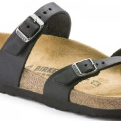Birkenstock Women's Mayari Oiled Leather In Black -Shoe Style Shop 1 7 171481 detail 1 1100x