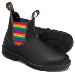 Blundstone Women's Original 2105 In Black With Rainbow Elastic And Contrast Stitching -Shoe Style Shop 2105 3 1 1100x