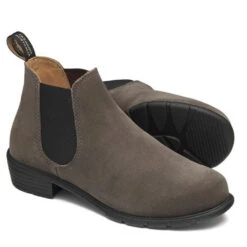 Blundstone Women's Series Low Heel 2173 In Dark Grey Suede -Shoe Style Shop 2173 1071 3 1100x