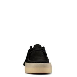 Clarks Women's Wallabee Cup In Black Nubuck -Shoe Style Shop 26158156 1343 3 1100x