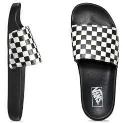 Vans Men's Slide-On In Checkerboard Black/White -Shoe Style Shop 3 0 3000 vans slide checkerboard 4kiip9 3 1100x