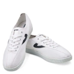 Tretorn Nylite Plus Canvas In White/Navy -Shoe Style Shop 480167031 3 1100x