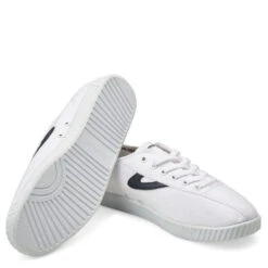 Tretorn Nylite Plus Canvas In White/Navy -Shoe Style Shop 480167031 4 1100x