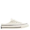 Converse Chuck 70 Mule Recycled Canvas In Egret/Egret/Black -Shoe Style Shop 4 1100x