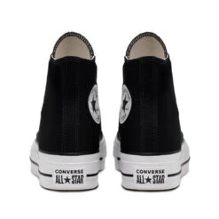 Converse Women's Chuck Taylor All Star Canvas Platform Hi In Black/White/White -Shoe Style Shop 560845c f 08x1 2 1100x