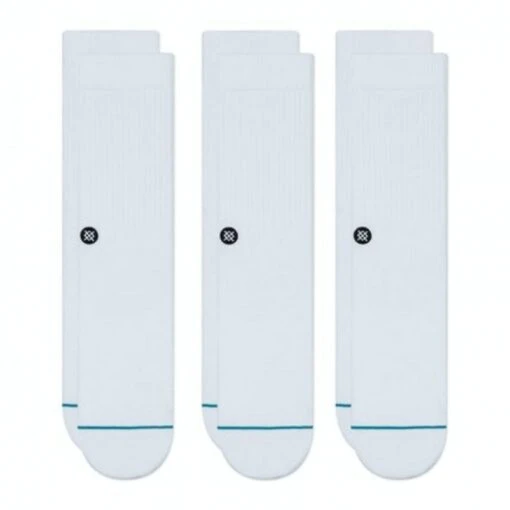 Stance Icon 3 Pack In White -Shoe Style Shop 62ee4136 322f 438d 99d6 92ea8f96f921m556d18icp wht 1100x