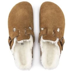 Birkenstock Boston Shearling In Mink -Shoe Style Shop BI 1001140 508W 4 1100x