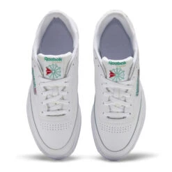 Reebok Women's Club C 85 In White/Green -Shoe Style Shop RB AR0456 1053B 3 1100x