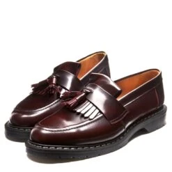 Solovair Tassel Loafer In Burgundy Rub-Off -Shoe Style Shop SV 1022 BUR 120 3 1100x