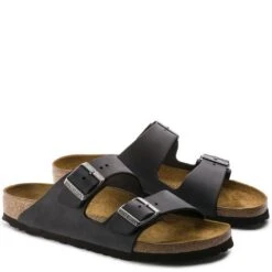 Birkenstock Arizona Oiled Leather In Black -Shoe Style Shop b i birkenstock arizona oiled leather black 552113 3 1100x