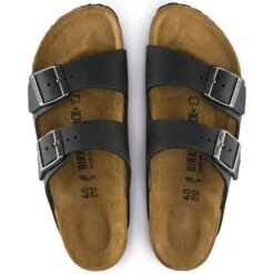 Birkenstock Arizona Oiled Leather In Black -Shoe Style Shop b i birkenstock arizona oiled leather black 552113 4 1100x