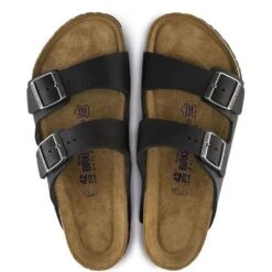 Birkenstock Arizona Softbed Oiled Leather In Black -Shoe Style Shop b i birkenstock arizona softbed oiled leather black 752481 4 1100x