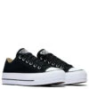 Converse Women's Chuck Taylor All Star Lift Low Top In Black -Shoe Style Shop c o convers chuck taylor all star lift low top black 560250c 5 1100x