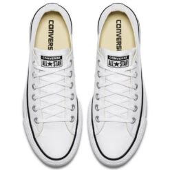 Converse Women's Chuck Taylor All Star Lift In White/Black -Shoe Style Shop c o convers chuck taylor all star lift low top white 560251c 4 1100x