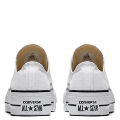 Converse Women's Chuck Taylor All Star Lift In White/Black -Shoe Style Shop c o convers chuck taylor all star lift low top white 560251c 6 1100x