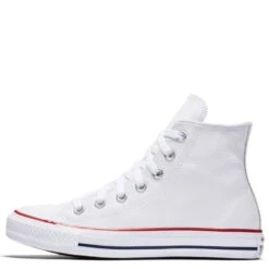 Converse Chuck Taylor All Star Leather High Top In Optic White -Shoe Style Shop c o converse chuck taylor all star leather high top black 132169c 3 1 1100x