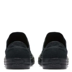 Converse Chuck Taylor All Star Mono Canvas Low Top In Black Monochrome -Shoe Style Shop c o converse chuck taylor all star monochrome canvas low top black m5039 5 1 1100x