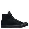 Converse Chuck Taylor All Star Mono Canvas High Top In Black Monochrome -Shoe Style Shop c o converse chuck taylor all star monochrome high top black m3310 3 1100x