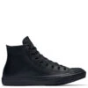 Converse Chuck Taylor All Star Mono Leather High Top In Black Monochrome 1 Converse Chuck Taylor All Star Mono Leather High Top In Black Monochrome -Shoe Style Shop c o converse chuck taylor all star monochrome leather high top black 135251 3 1100x