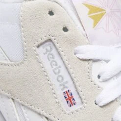 Reebok Women's Classic Nylon In White/Light Grey -Shoe Style Shop fv4507 7 footwear photography detail view 1 white 1100x