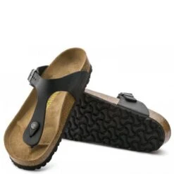 Birkenstock Women's Gizeh Oiled Leather In Black -Shoe Style Shop g i gizeh 845251 2 1100x