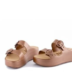 Lemon Jelly Women's Gaia Platform Slides In Brown 8 Lemon Jelly Women's Gaia Platform Slides In Brown -Shoe Style Shop gaia 08 04 1100x