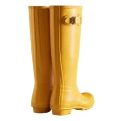 Hunter Women's Original Tall Rain Boots In Yellow -Shoe Style Shop ht wft1000rma ryl k 3 1100x