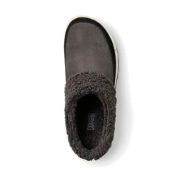 Cougar Women's Liliana Suede Mule In Black/Pewter -Shoe Style Shop liliana silky sude faux curly sherling pewter black 4 w 1100x