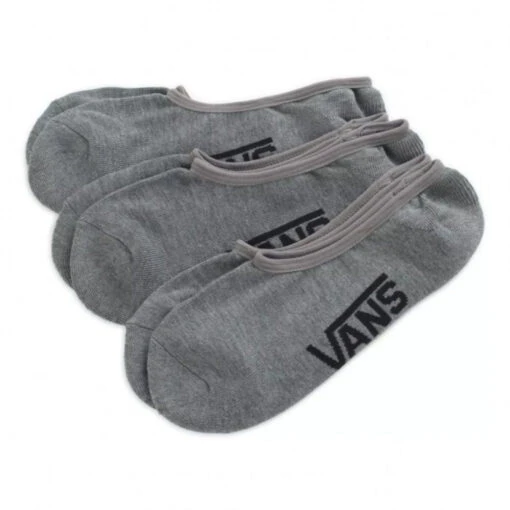 Vans Classic Super No Show Sock In Heather Grey (Medium) -Shoe Style Shop noshow grey1 1 1100x