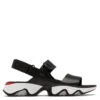 Sorel Women's Kinetic Impact II Sling Low Sandal In Black/Sea Salt