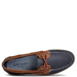 Sperry Men's Authentic Original 2-Eye Wild Horse Boat Shoe In Navy/Sonora -Shoe Style Shop sts21718 top 1100x