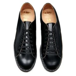 Solovair Monkey Shoe In Black Hi-Shine -Shoe Style Shop sv 730 bk 121 4 1100x