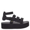 Teva Women's Flatform Mevia In Black