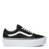 Vans Women's Old Skool Stackform In Suede/Canvas Black/True White