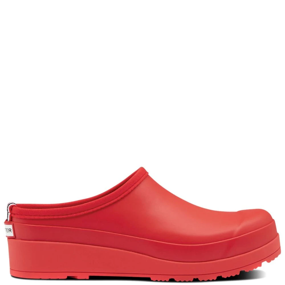 Hunter Women's Play Clogs In Red 3 Hunter Women's Play Clogs In Red